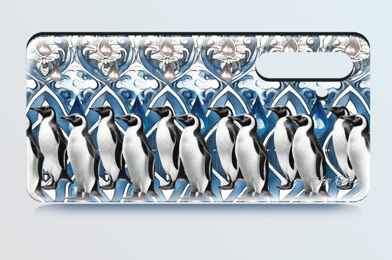 Penguins – 3D Stereogram Phone Case