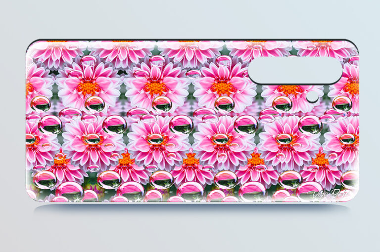 Pink Dahlias – 3D Stereogram Phone Case