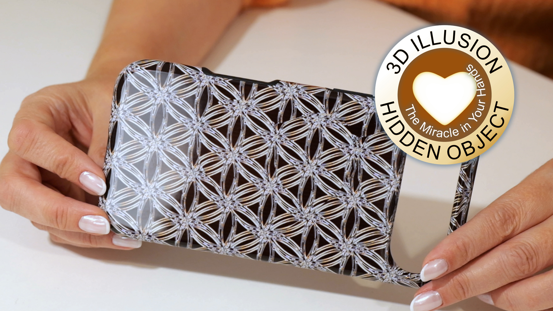 Flower of life 3d stereogram phone case 00