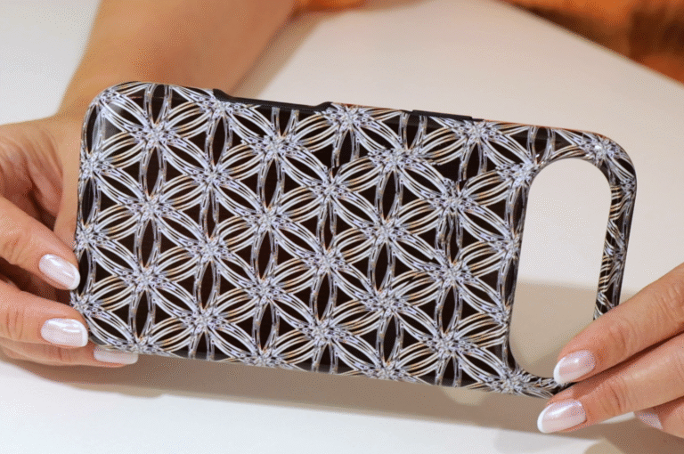 Flower of life 3d stereogram phone case 1