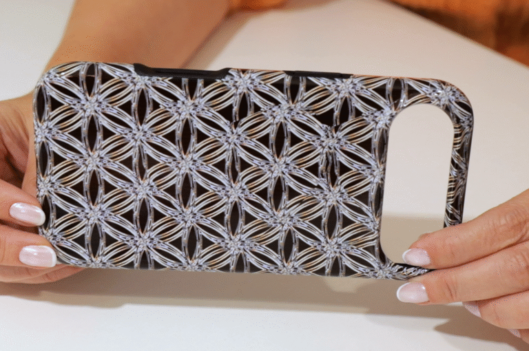 Flower of life 3d stereogram phone case 7