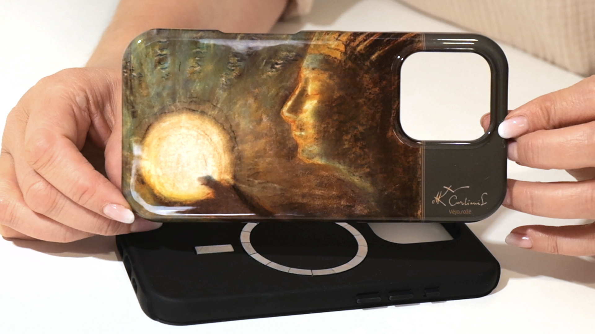 Ciurlionis biciulyste phone case 0